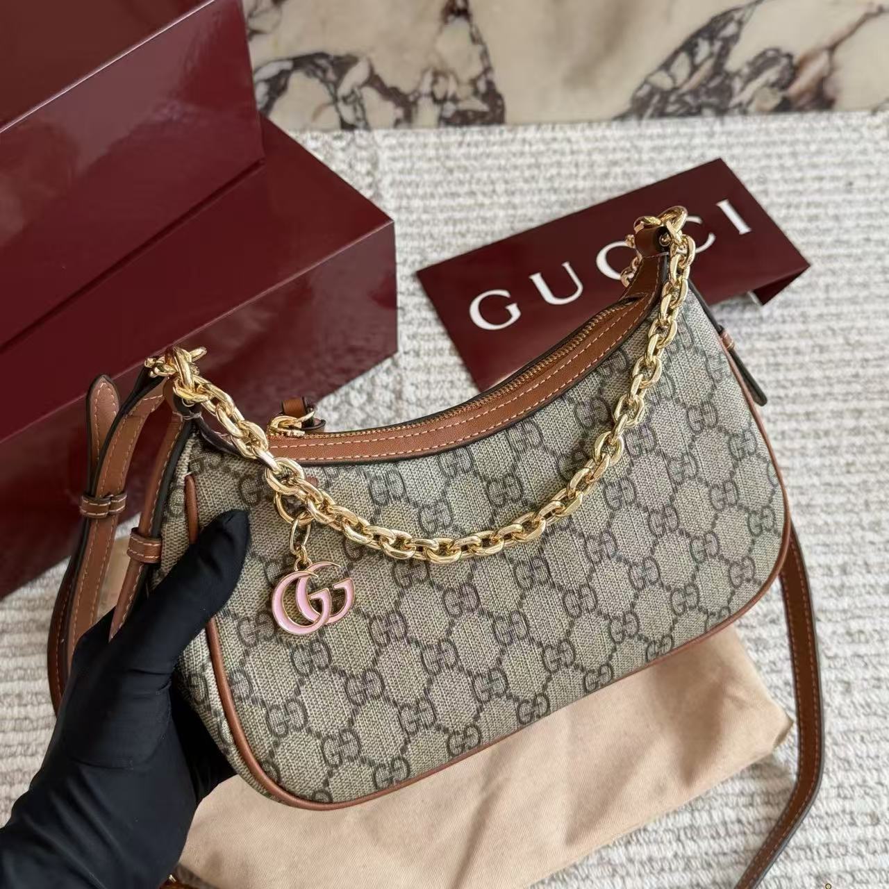 GUCC1 ジャカード アンダーアーム 麻雀バッグ【50％割引+送料無料】