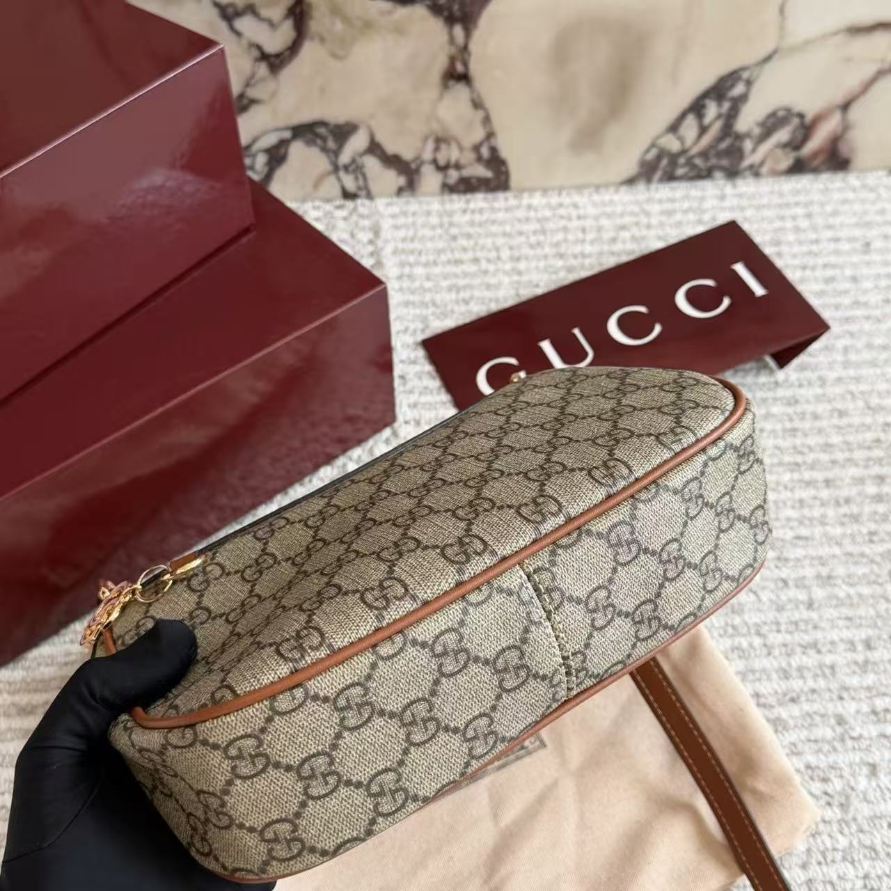 GUCC1 ジャカード アンダーアーム 麻雀バッグ【50％割引+送料無料】