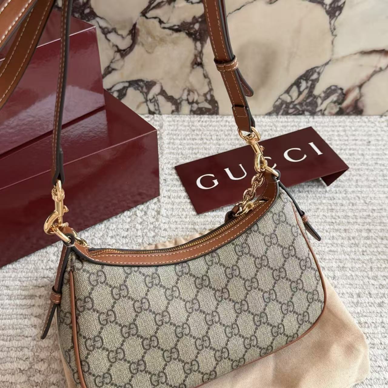 GUCC1 ジャカード アンダーアーム 麻雀バッグ【50％割引+送料無料】