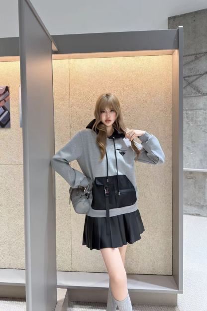 PR4DA フード付きカラーブロックジャケット【50％割引+送料無料】