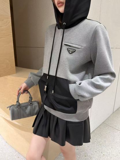 PR4DA フード付きカラーブロックジャケット【50％割引+送料無料】