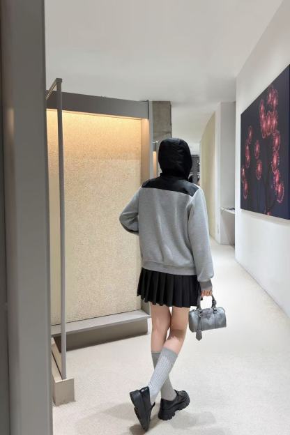 PR4DA フード付きカラーブロックジャケット【50％割引+送料無料】