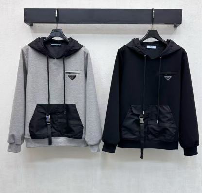 PR4DA フード付きカラーブロックジャケット【50％割引+送料無料】