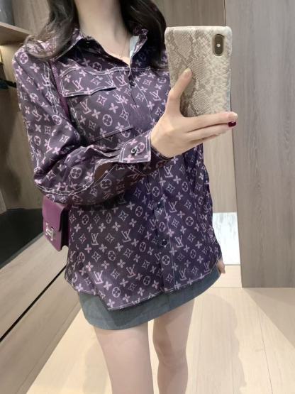 LVプリントポケットシャツ【50％割引+送料無料】