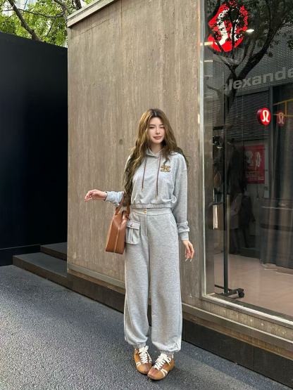 CEL1NE 凱旋門パーカー+パンツ ツーピースセット【50％割引+送料無料】