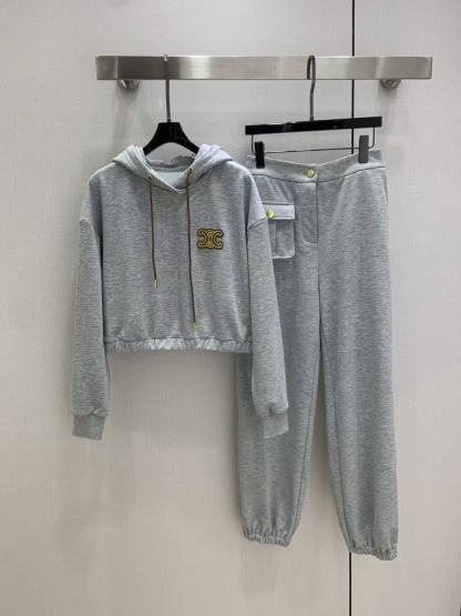 CEL1NE 凱旋門パーカー+パンツ ツーピースセット【50％割引+送料無料】