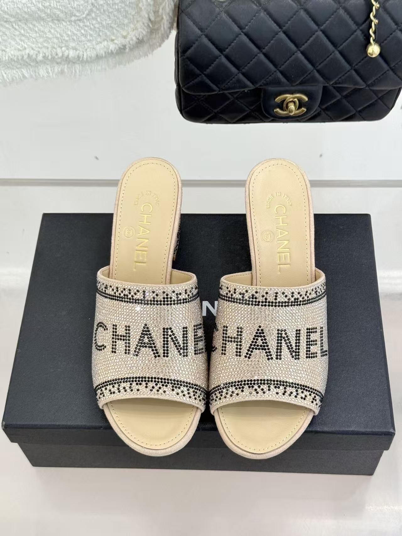 CHANE1 高品質ラインストーンレターハイヒール【50％割引+送料無料】