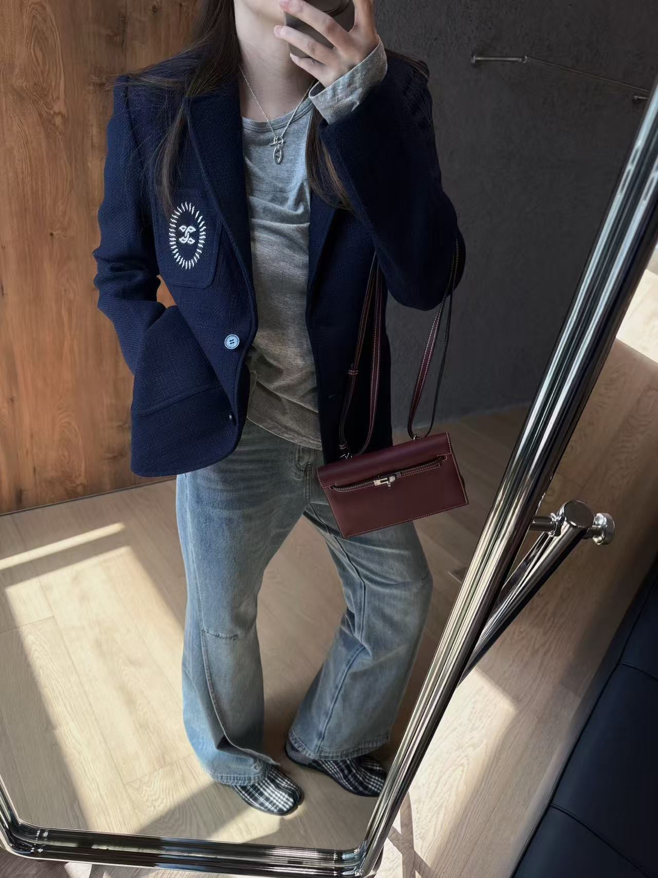 CHANE1 ダブルC刺繍スーツジャケット【50％割引+送料無料】