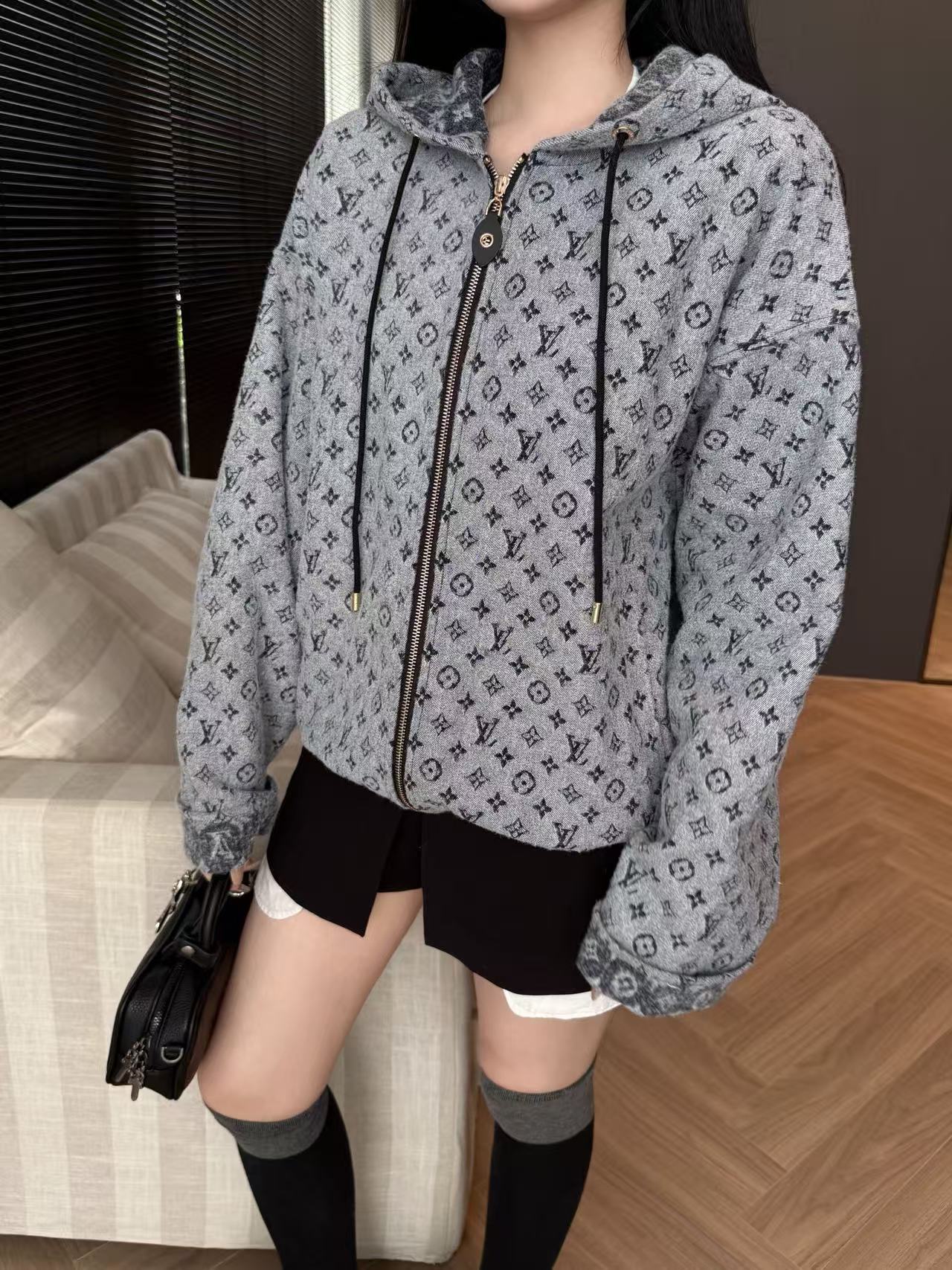 LVジャカードフードジャケット【50％割引+送料無料】