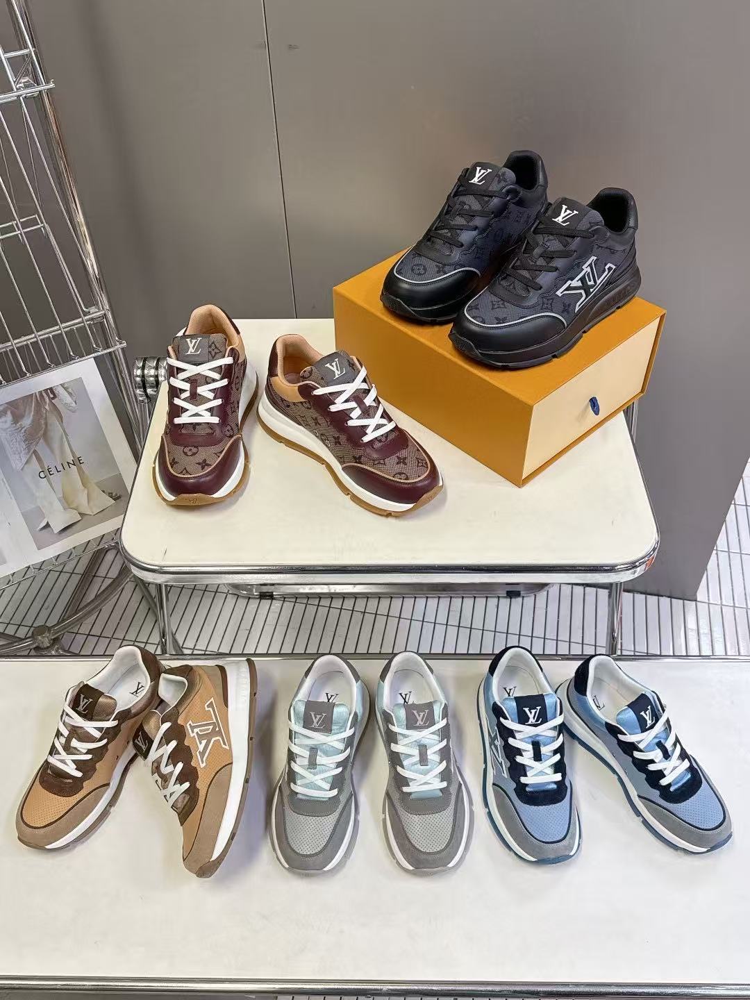 LVの高品質カラーブロックカジュアルシューズ【50％割引+送料無料】