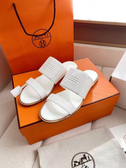 HERME5高品質カーフスキンスリッパ【50％割引+送料無料】