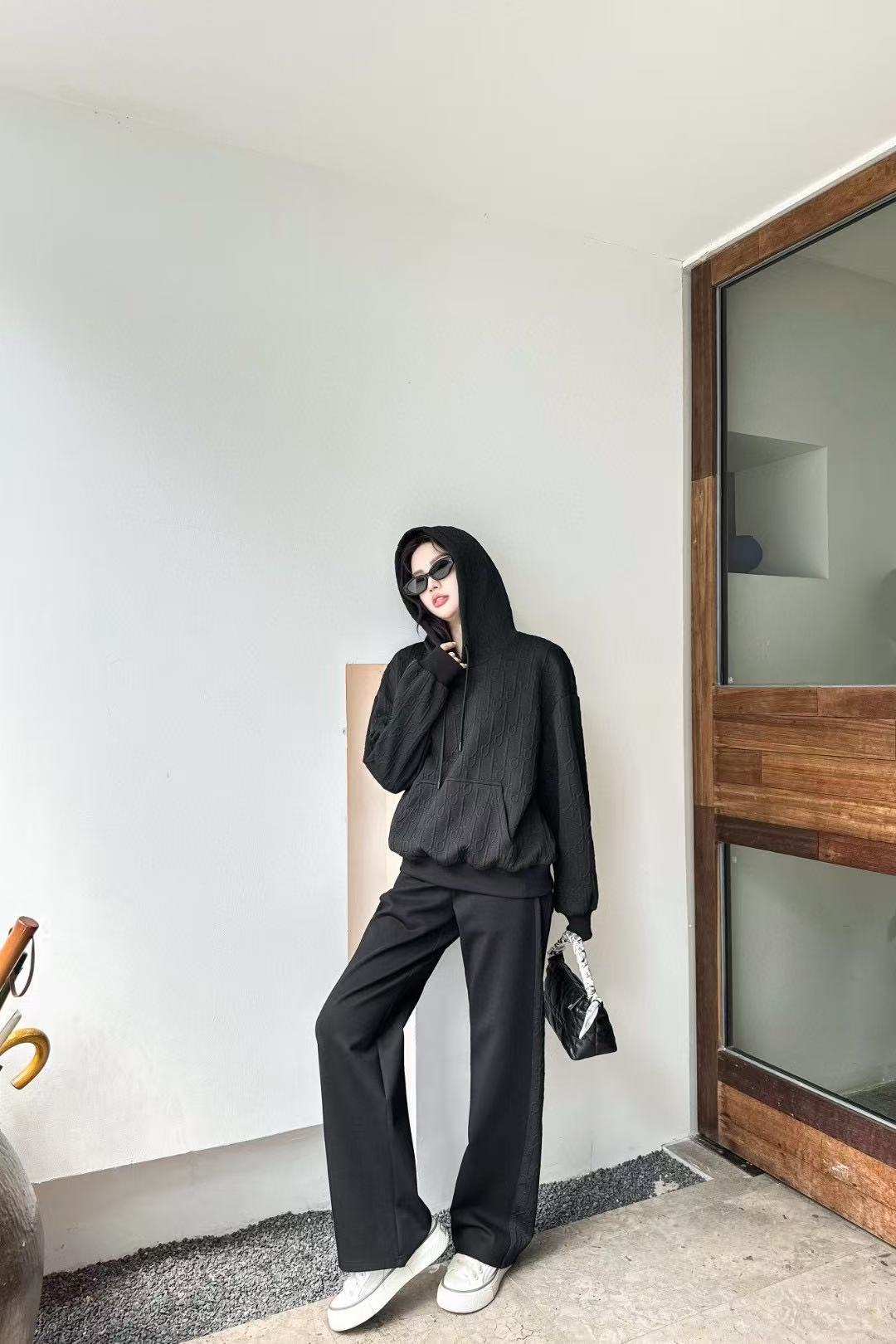 DIOR ジャカード フード付き カジュアルスーツ【50％割引+送料無料】