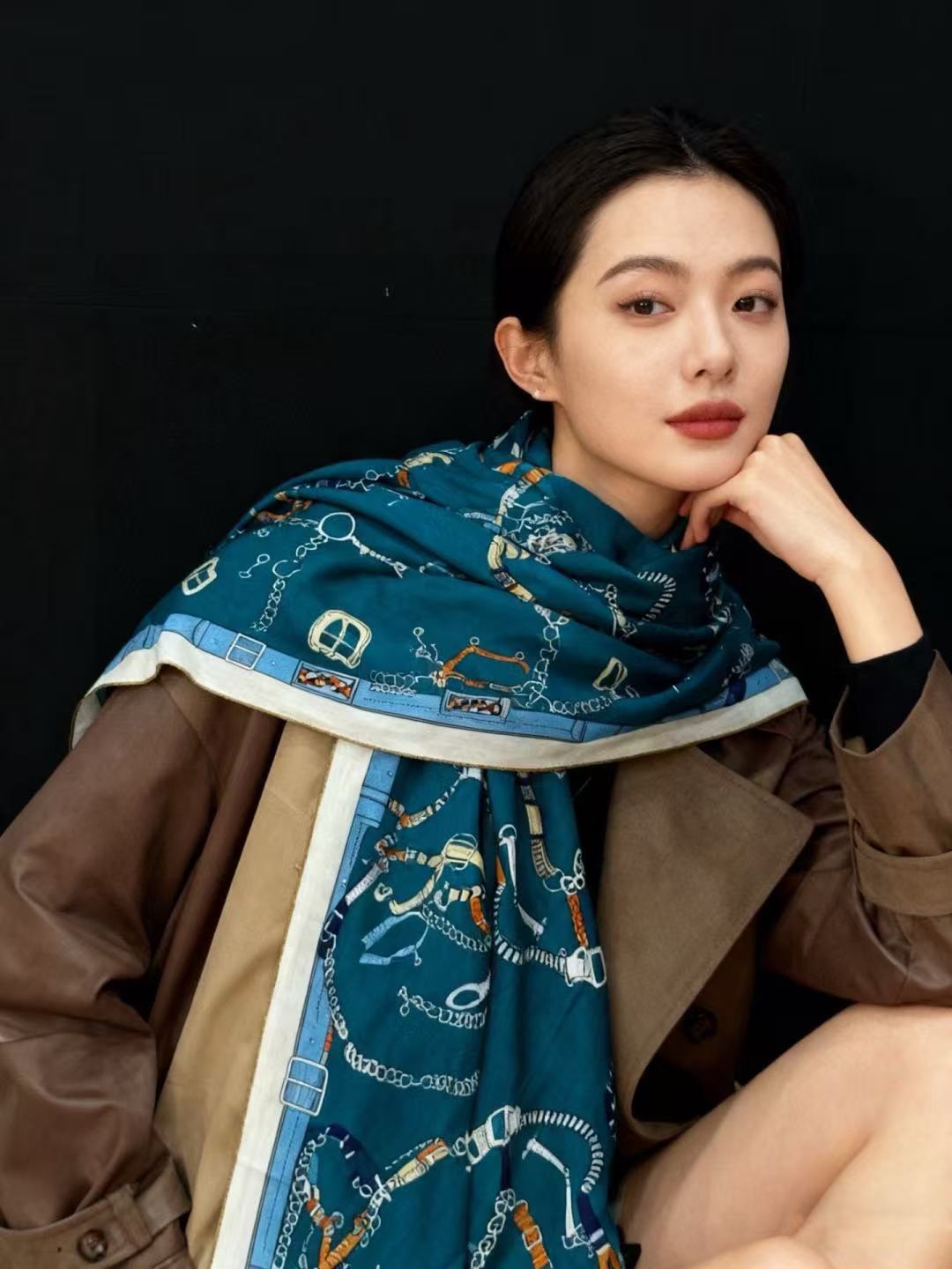 HEME5 高品質両面カシミヤマフラー【50％割引+送料無料】