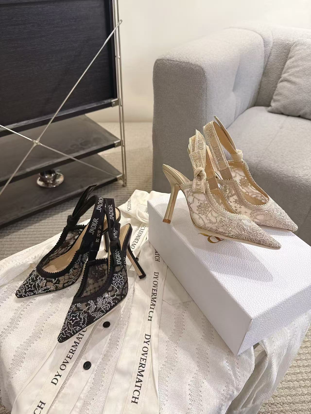 DIORの高品質レースハイヒール【50％割引+送料無料】