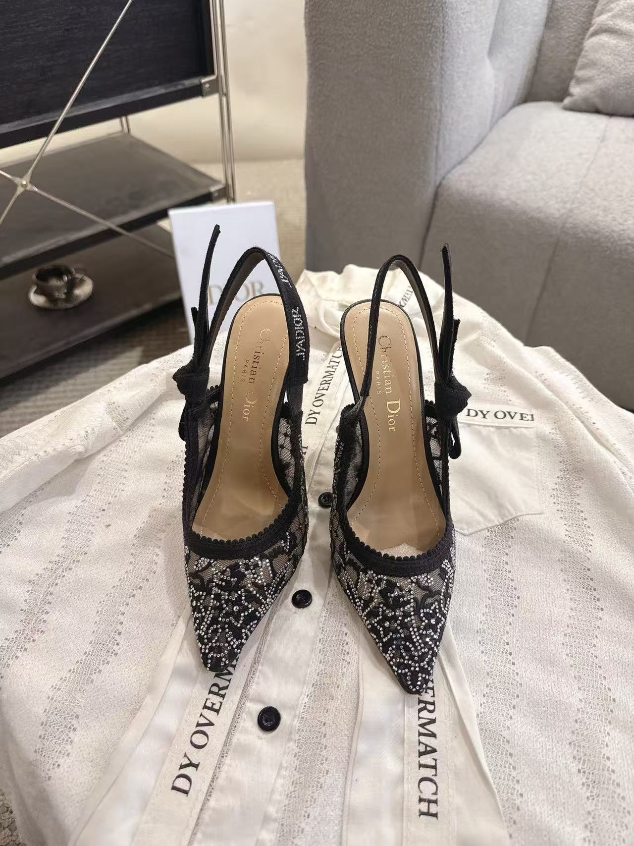 DIORの高品質レースハイヒール【50％割引+送料無料】