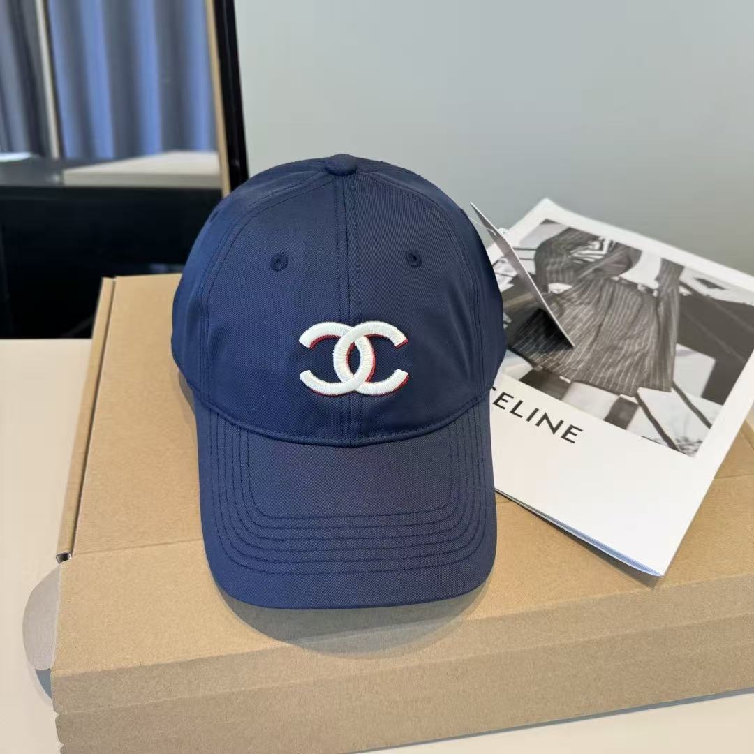 CHANE1 シンプルダブルCベースボールキャップ【50％割引+送料無料】