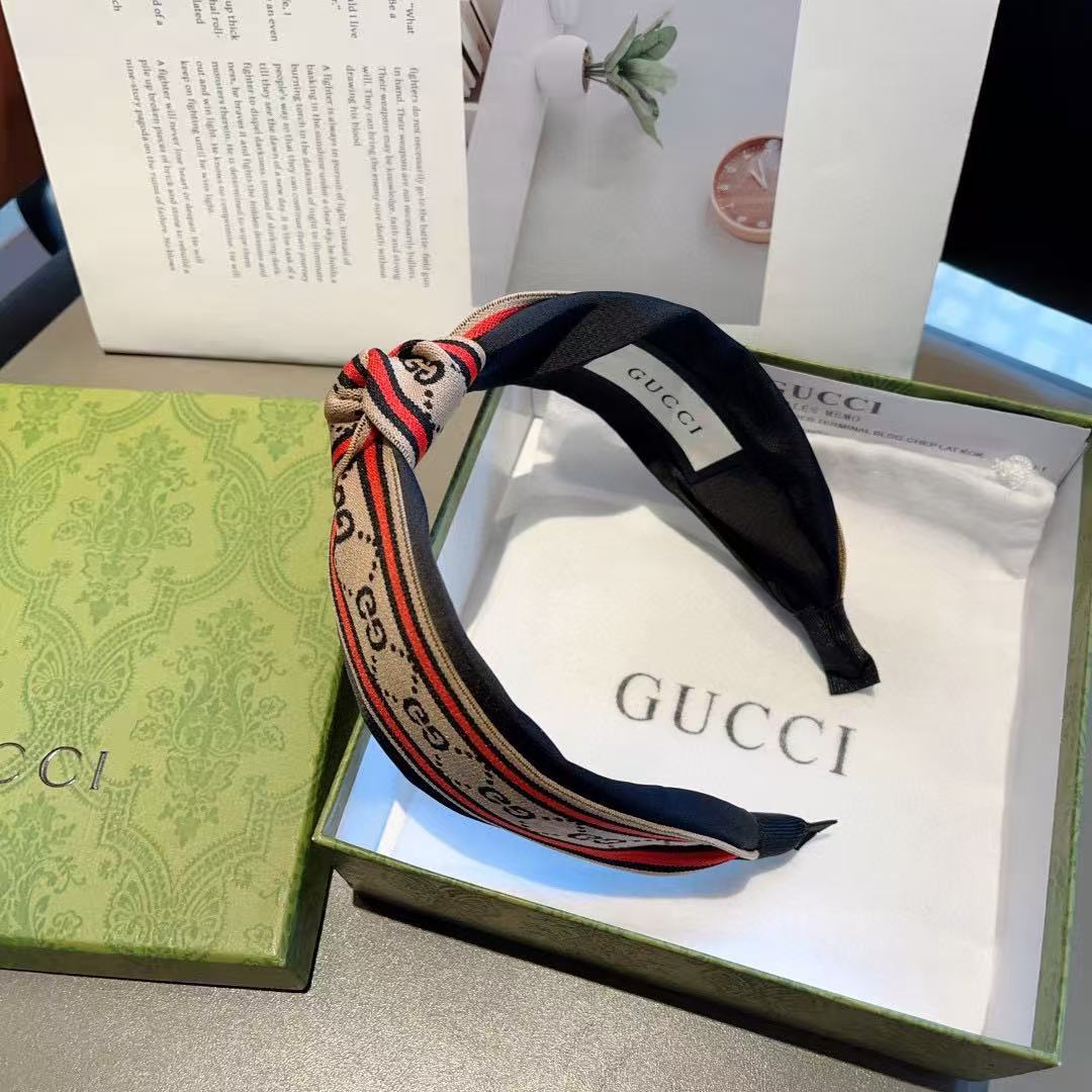 GUCC1 ジャカードヘッドバンド【50％割引+送料無料】