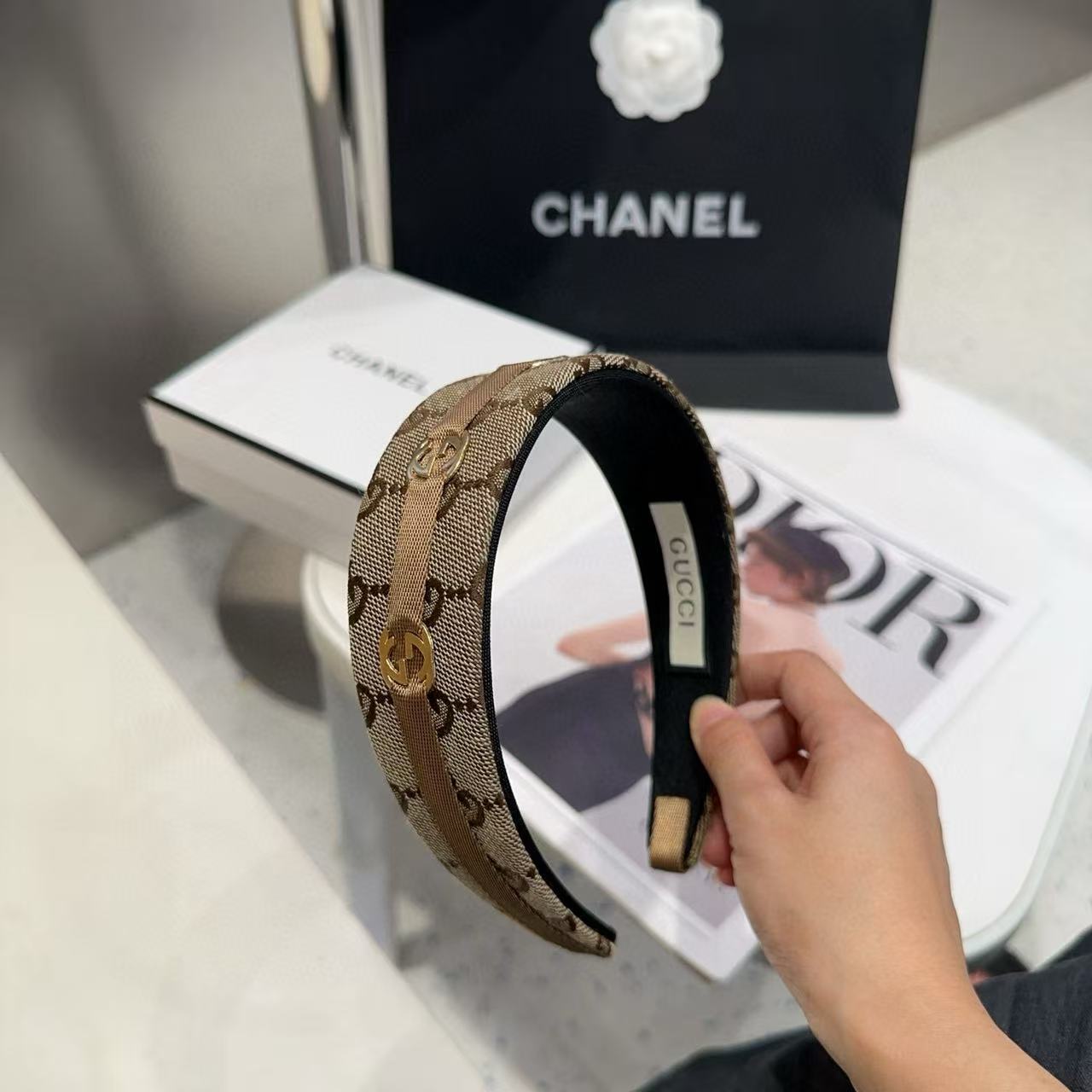 GUCC1 ジャカードヘッドバンド【50％割引+送料無料】