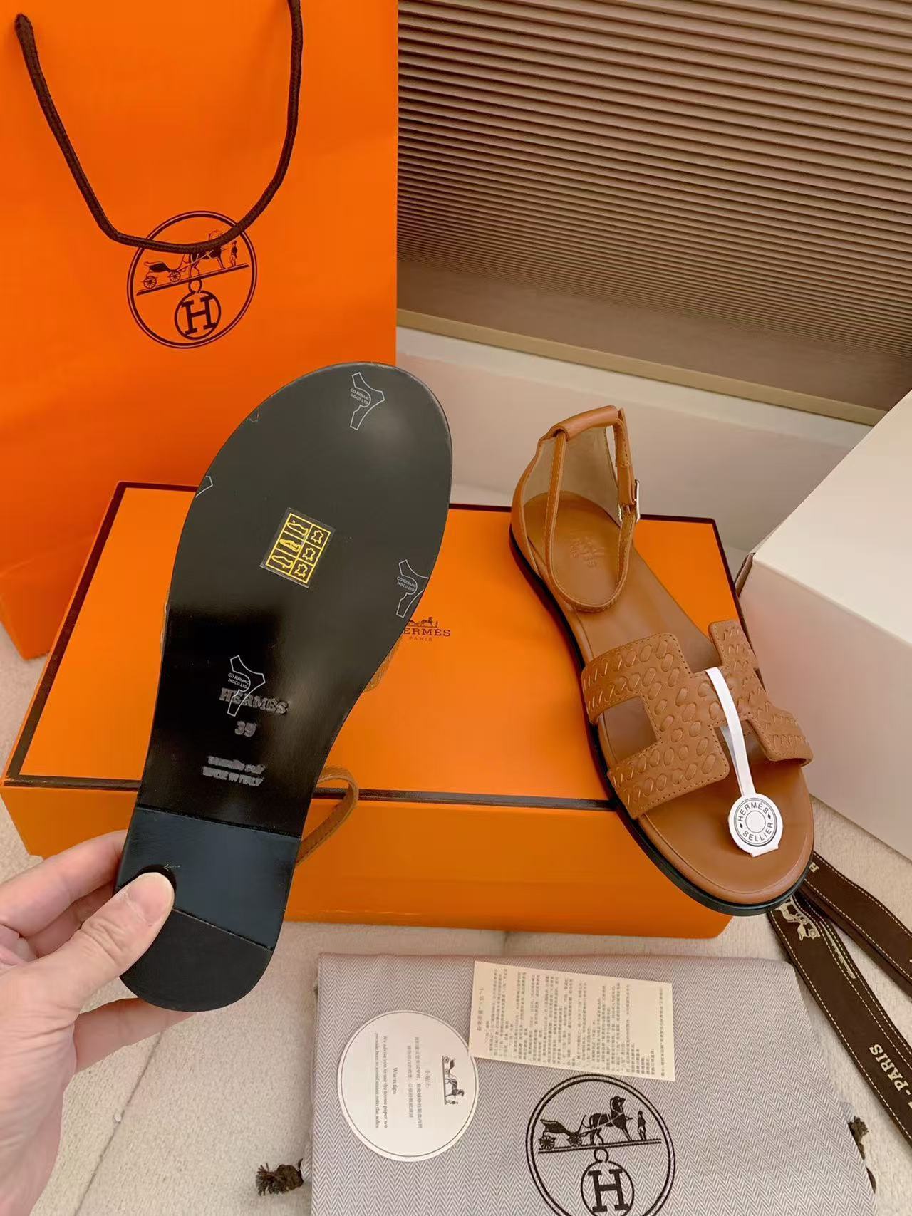 HEMRE5 高品質シープスキンフラットサンダル【50％割引+送料無料】