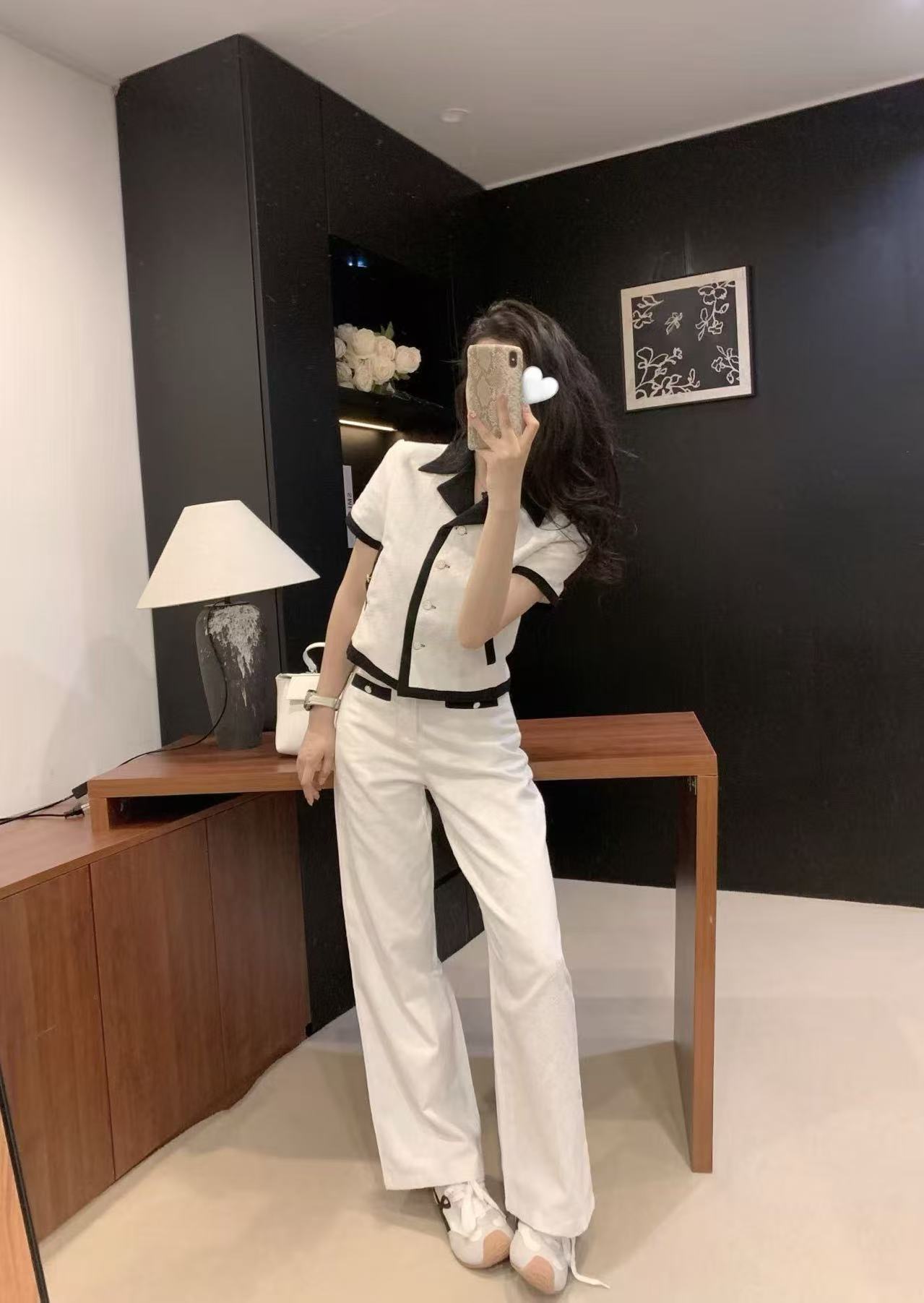 GUCC1 ジャカードショートジャケット+パンツ ツーピースセット【50％割引+送料無料】