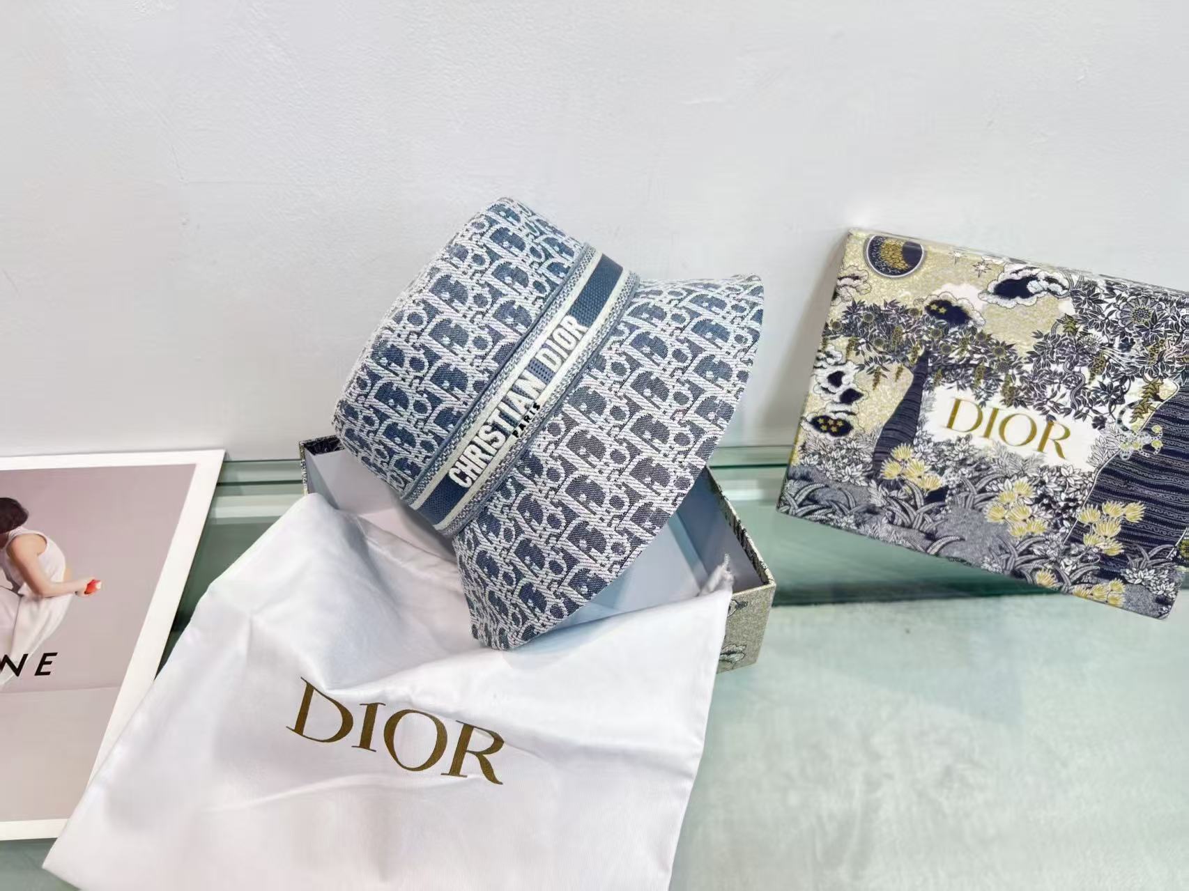 DIOR ジャカード フィッシャーマンハット【50％割引+送料無料】