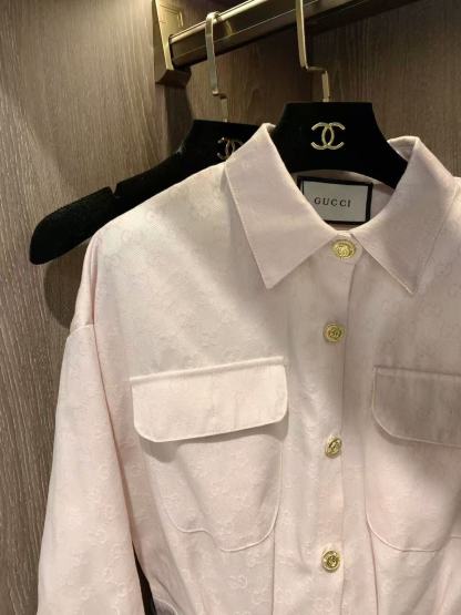 GUCC1 ジャカードメタルボタンドレス【50％割引+送料無料】