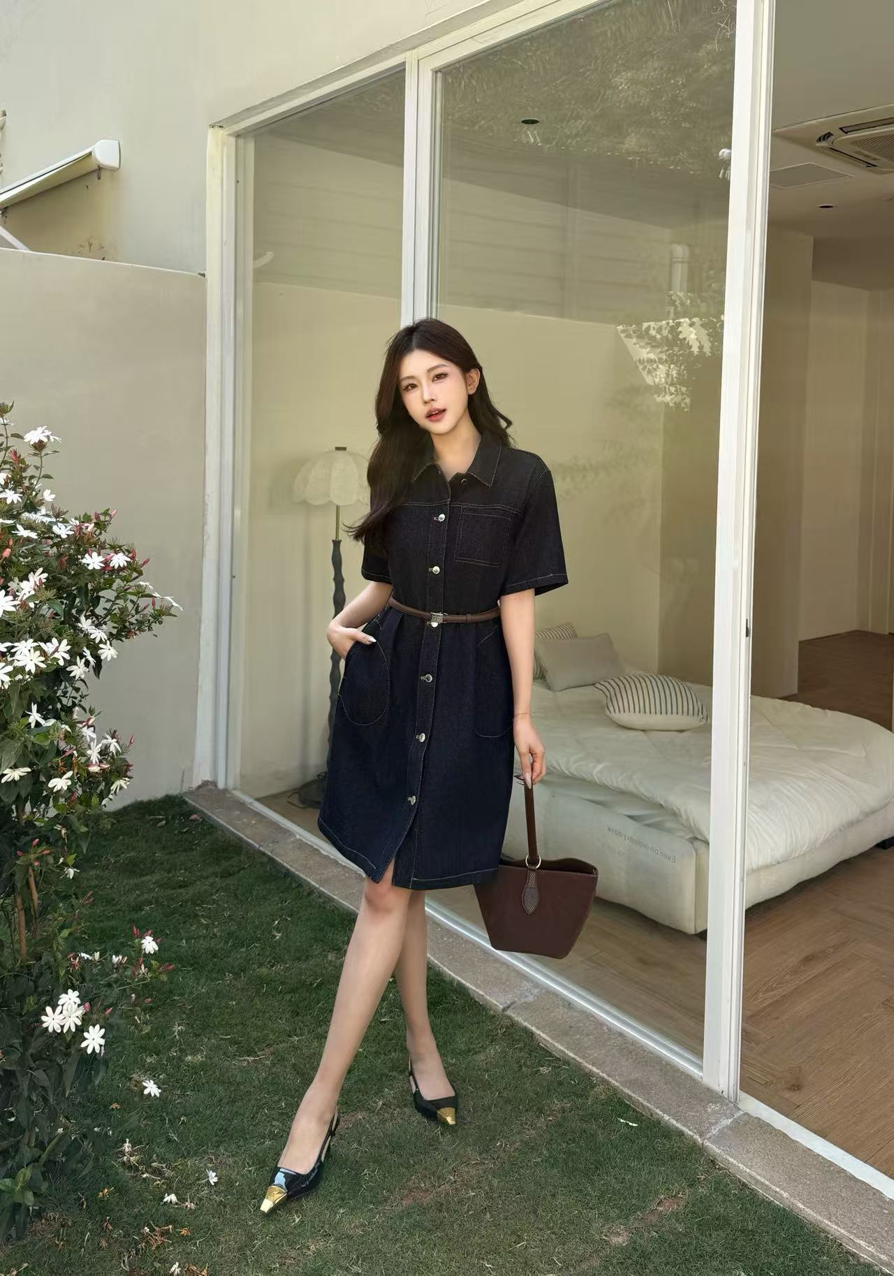 PR4DA 高品質デニムドレス【50％割引+送料無料】