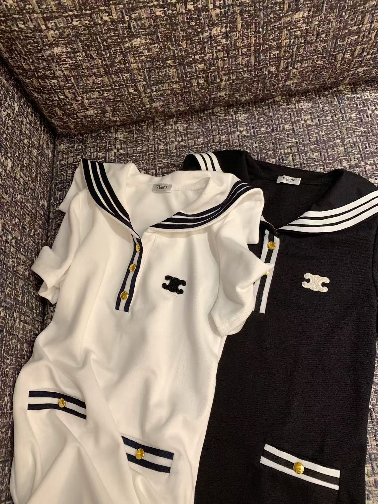 CEL1NE 凱旋門半袖ドレス【50％割引+送料無料】