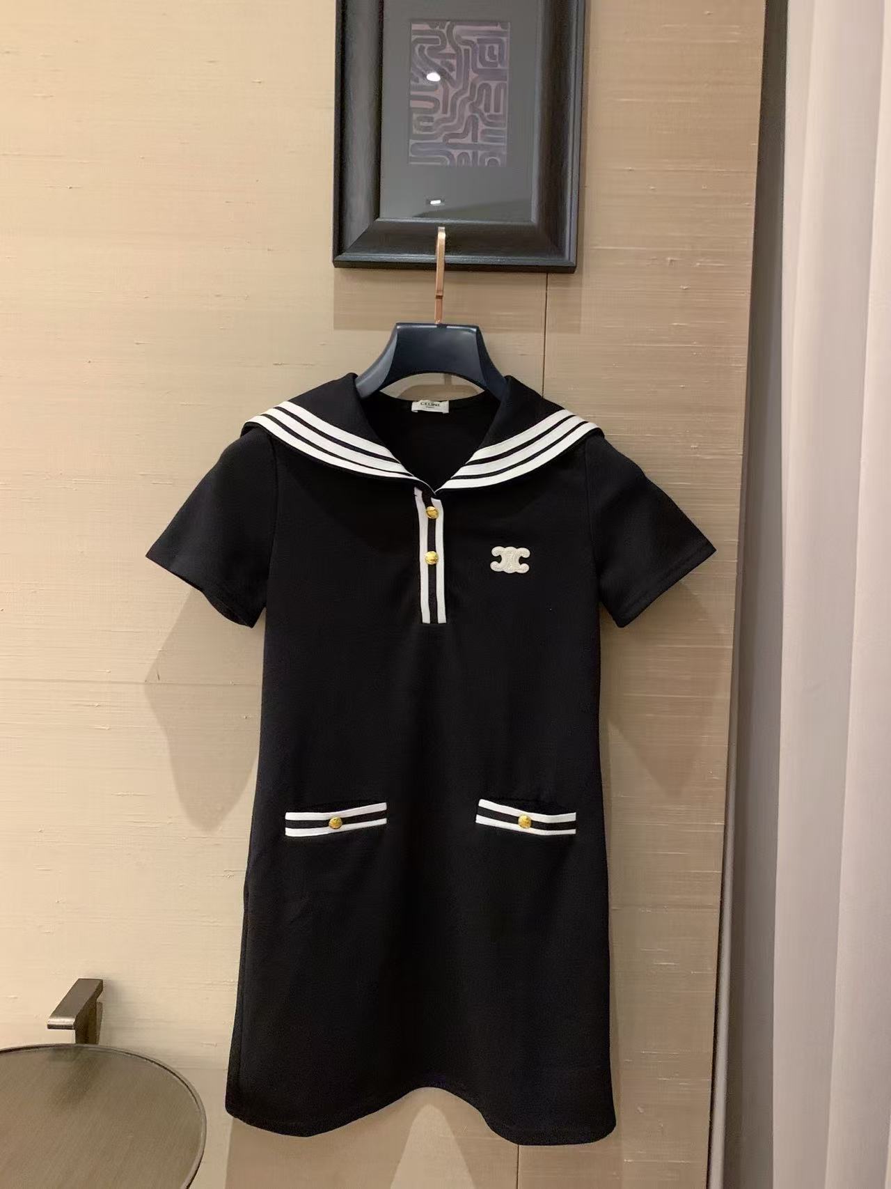 CEL1NE 凱旋門半袖ドレス【50％割引+送料無料】