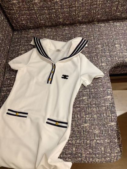 CEL1NE 凱旋門半袖ドレス【50％割引+送料無料】