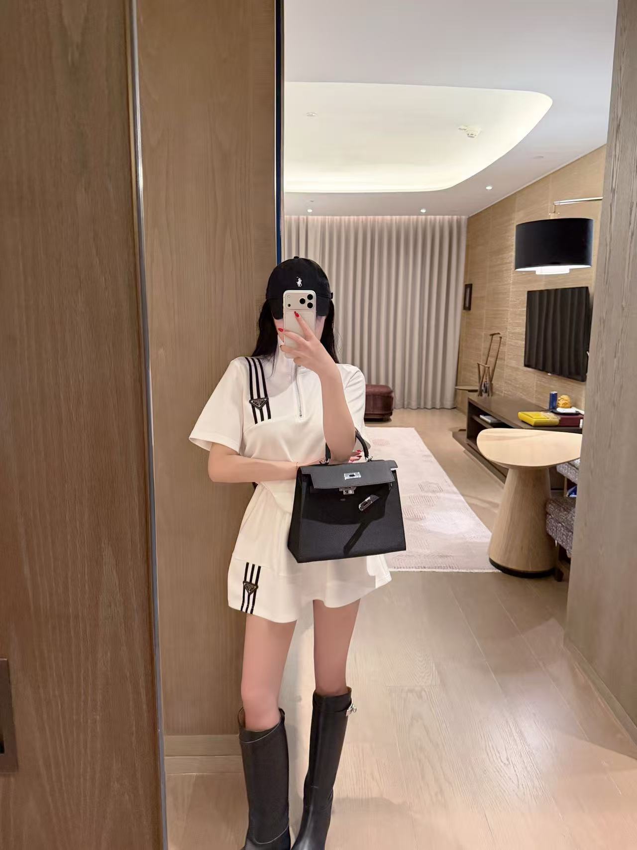 PR4DA トライアングルロゴトップス+スカート 2点セット【50％割引+送料無料】