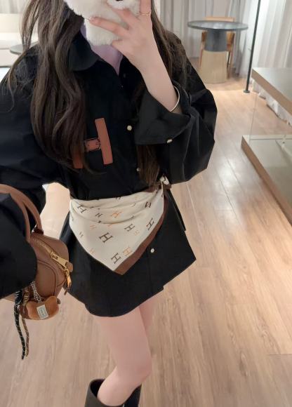 HERME5 スカーフ + シャツ【50％割引+送料無料】