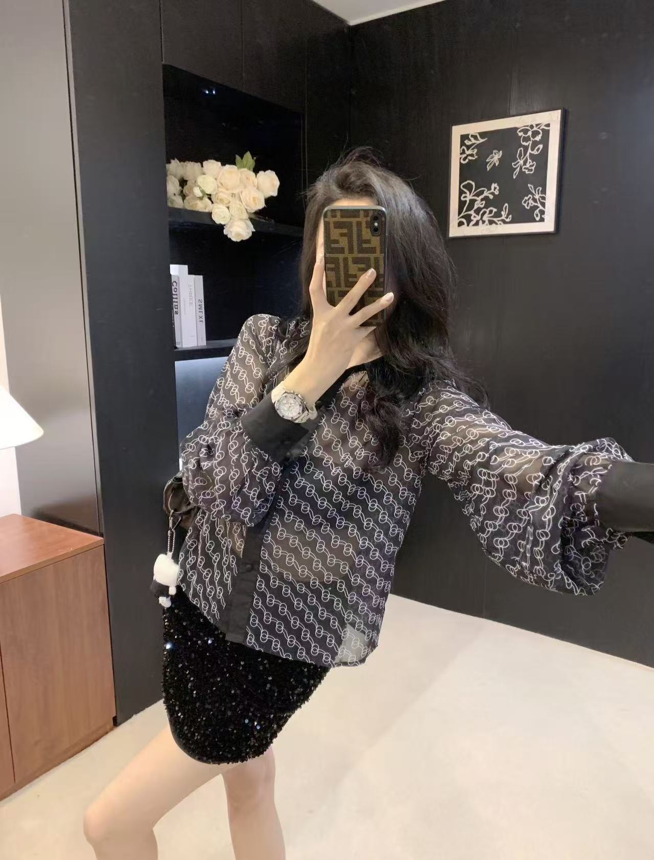 GUCC1 プリントシャツ【50％割引+送料無料】