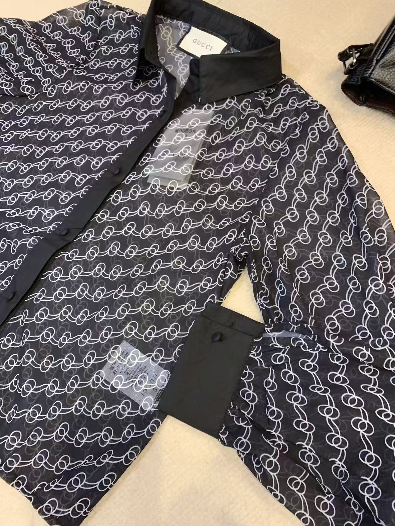 GUCC1 プリントシャツ【50％割引+送料無料】