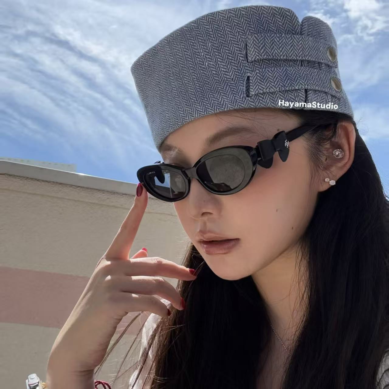 CHANE1 ボウ ダブルC グラス【50％割引+送料無料】