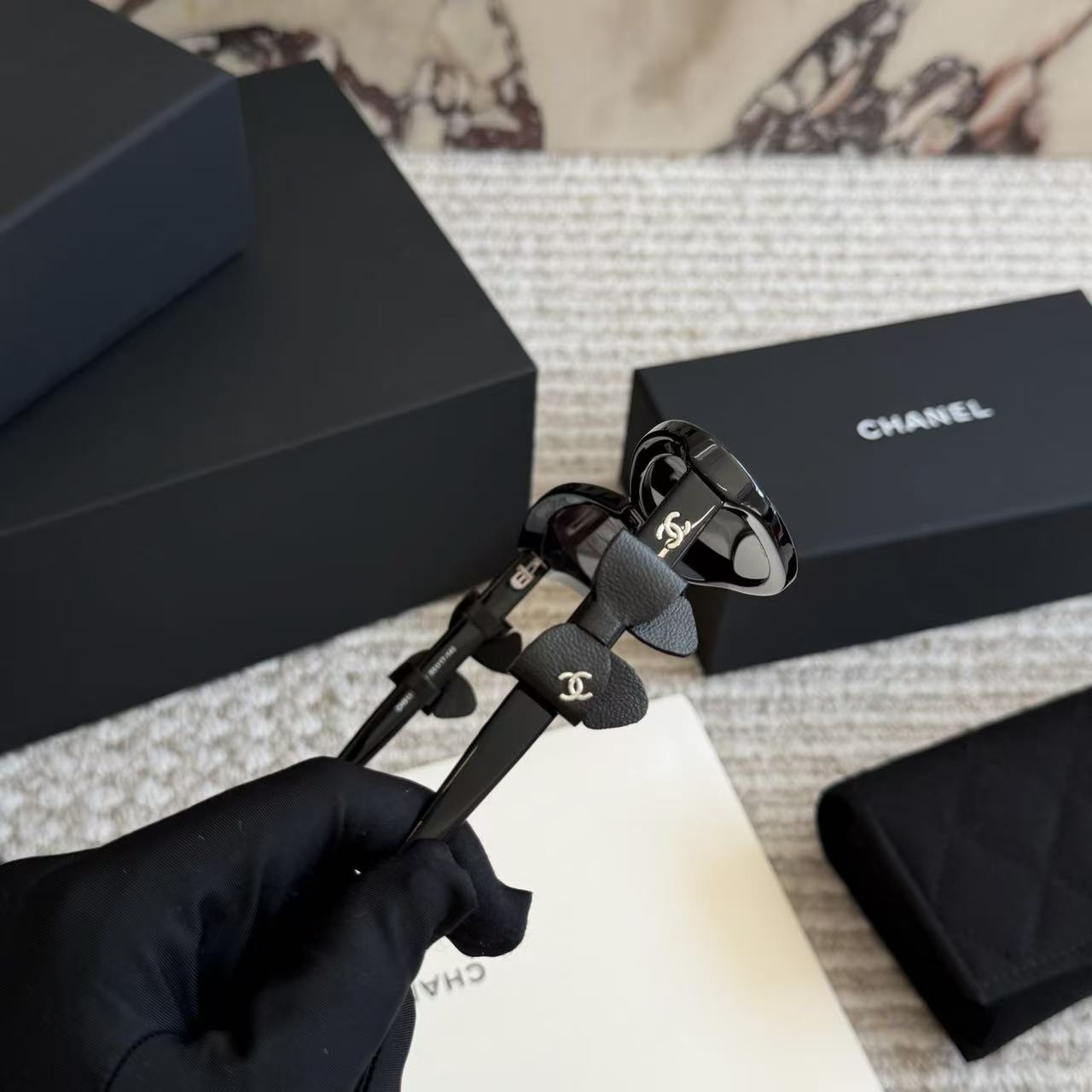 CHANE1 ボウ ダブルC グラス【50％割引+送料無料】