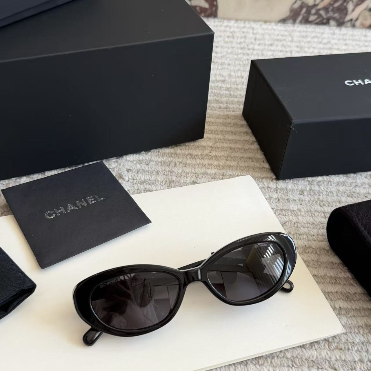 CHANE1 ボウ ダブルC グラス【50％割引+送料無料】