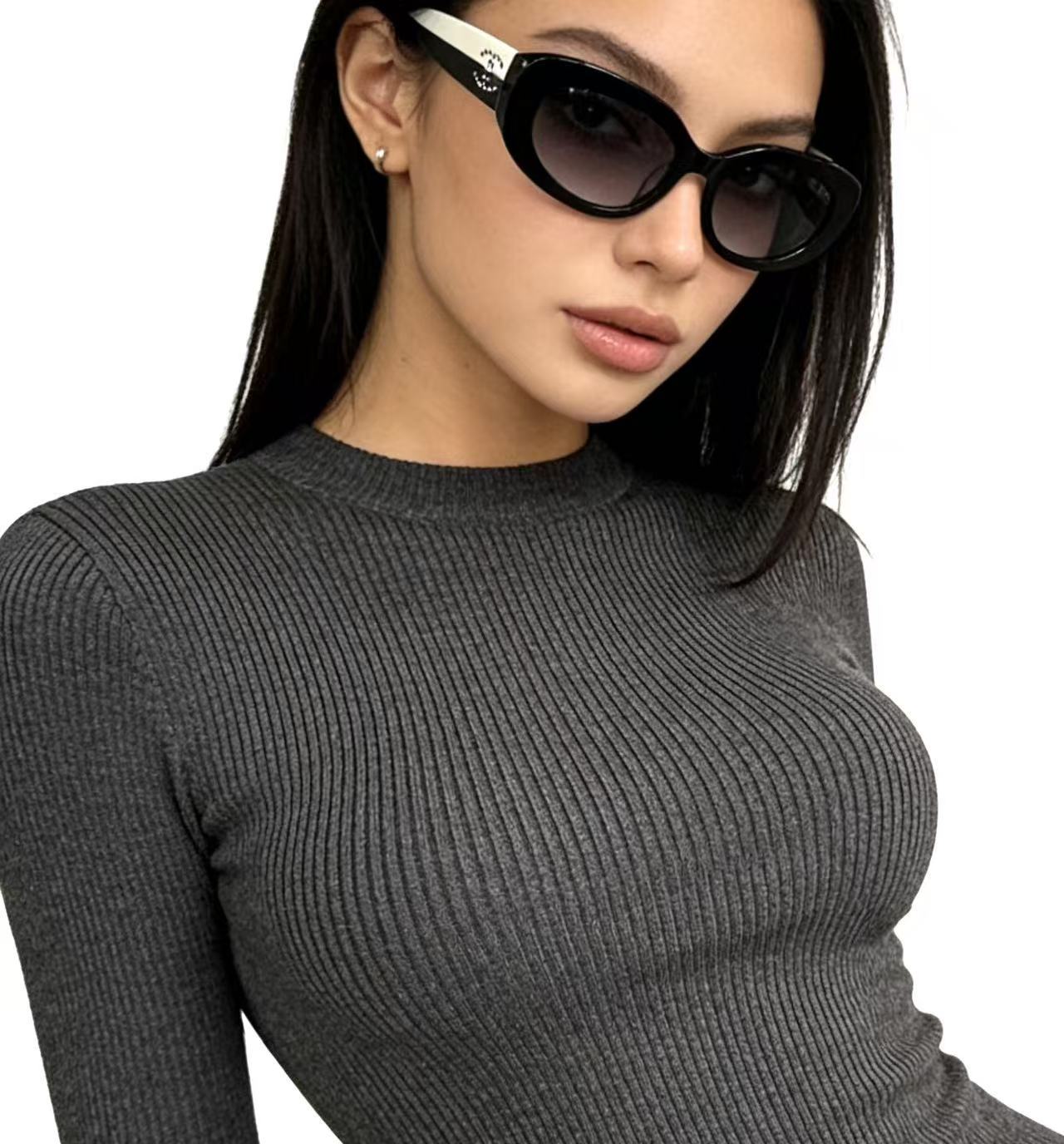 CHANE1 カラーブロック ダブルC サングラス【50％割引+送料無料】