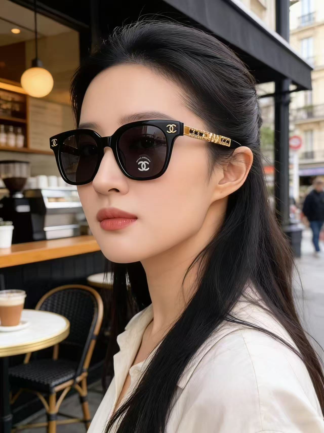 CHANE1 新作ダブルC文字メガネ【50％割引+送料無料】