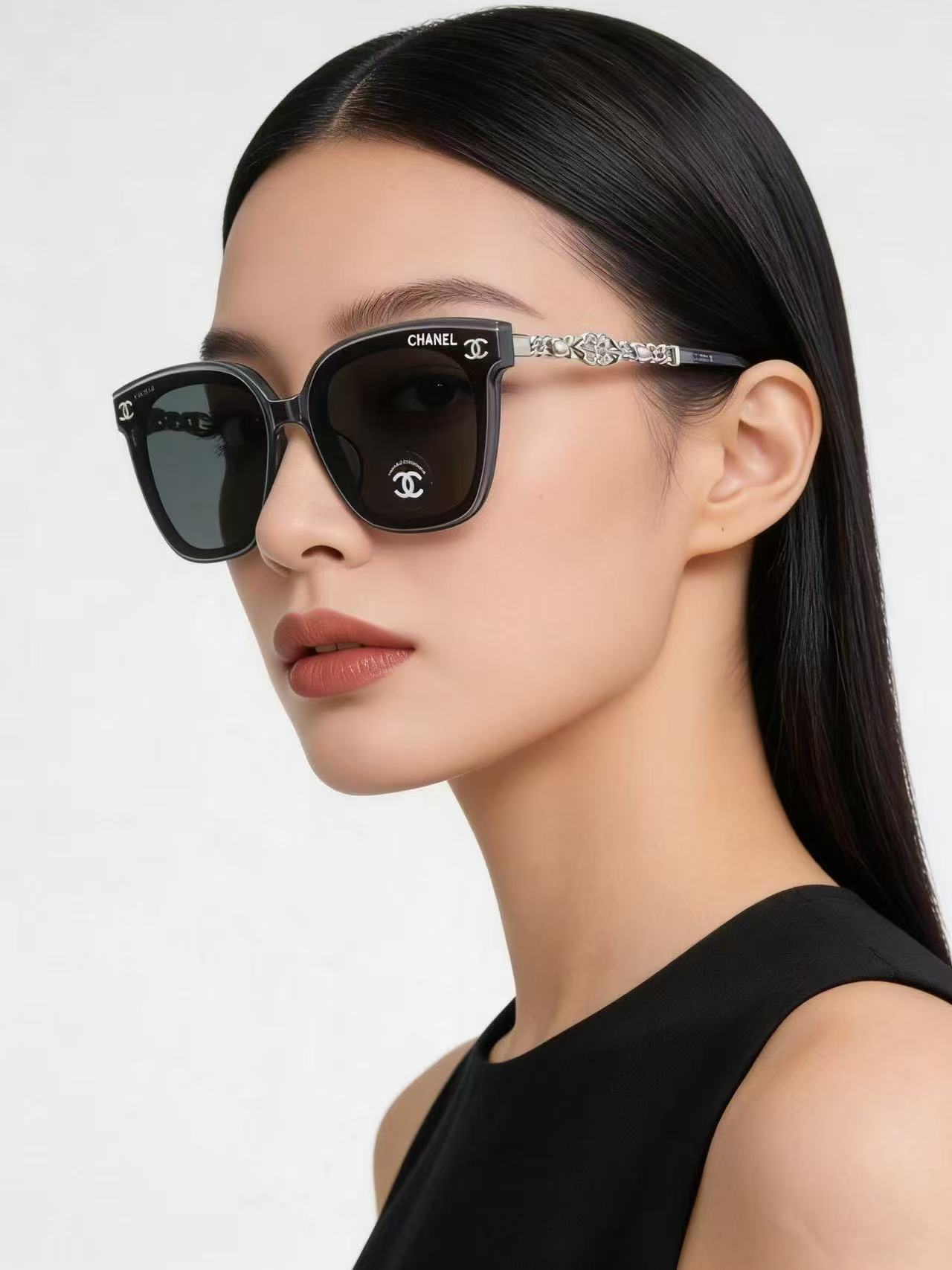 CHANE1 新作ダブルC文字メガネ【50％割引+送料無料】