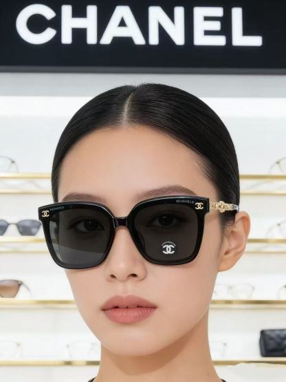 CHANE1 新作ダブルC文字メガネ【50％割引+送料無料】