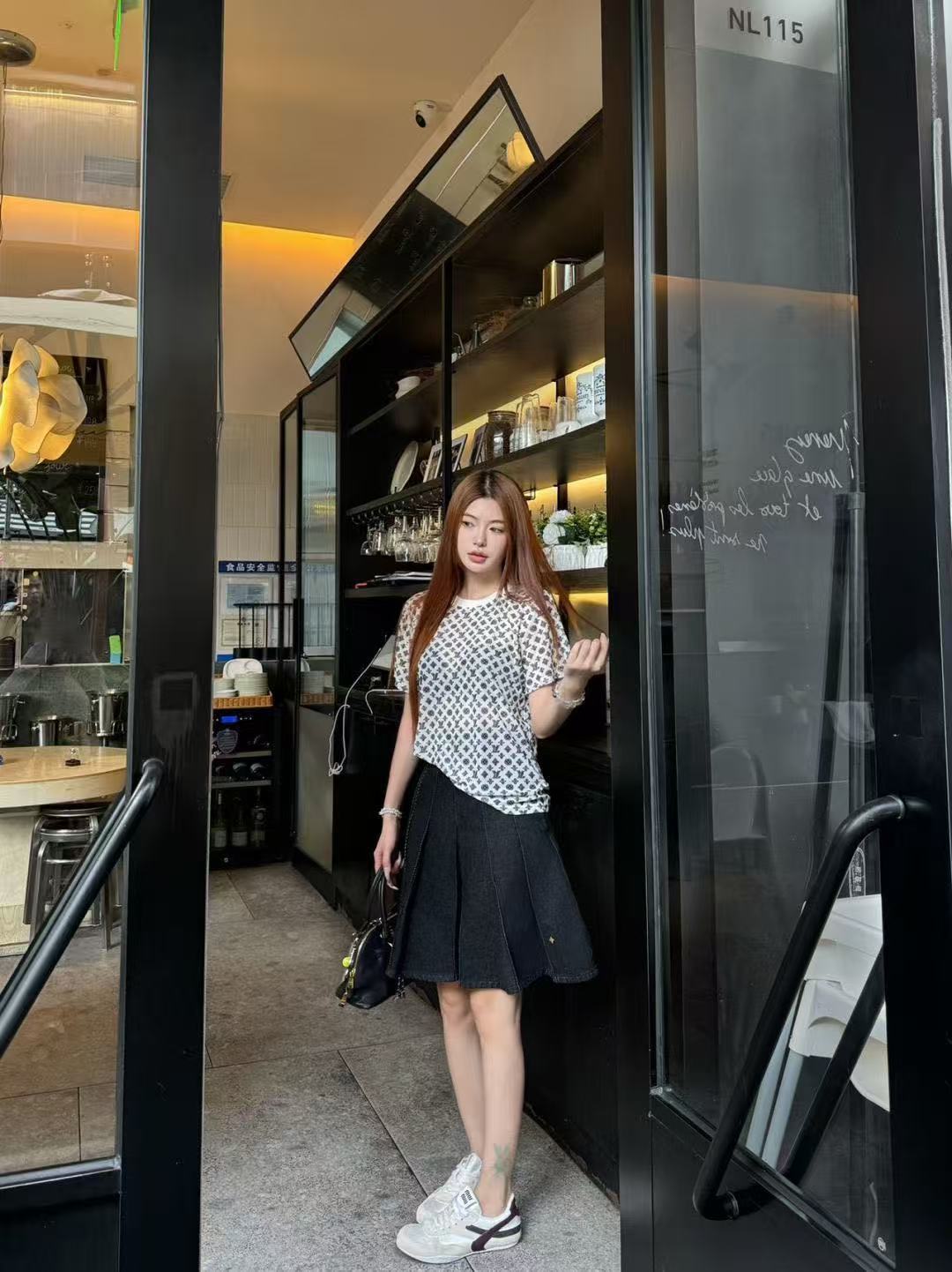 LV四つ葉のクローバーメッシュプリントTシャツ【50％割引+送料無料】