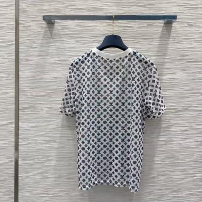 LV四つ葉のクローバーメッシュプリントTシャツ【50％割引+送料無料】