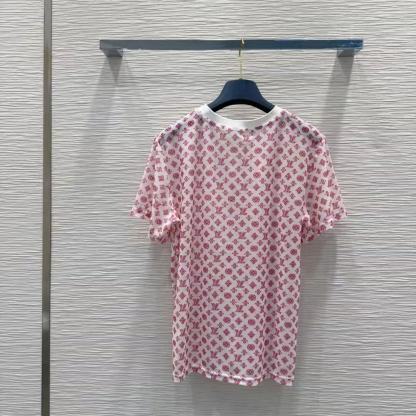 LV四つ葉のクローバーメッシュプリントTシャツ【50％割引+送料無料】