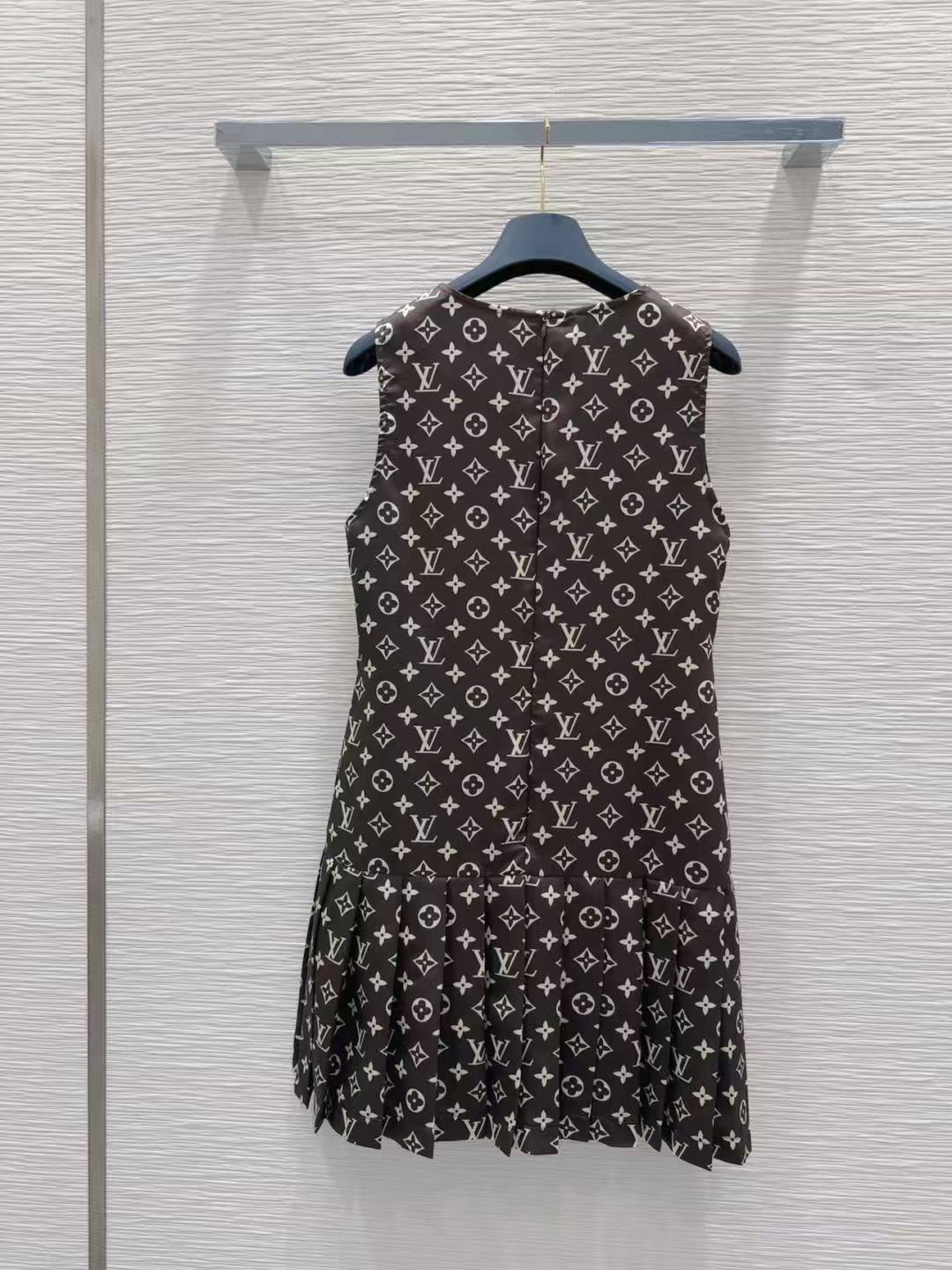 LV ノースリーブプリントドレス【50％割引+送料無料】