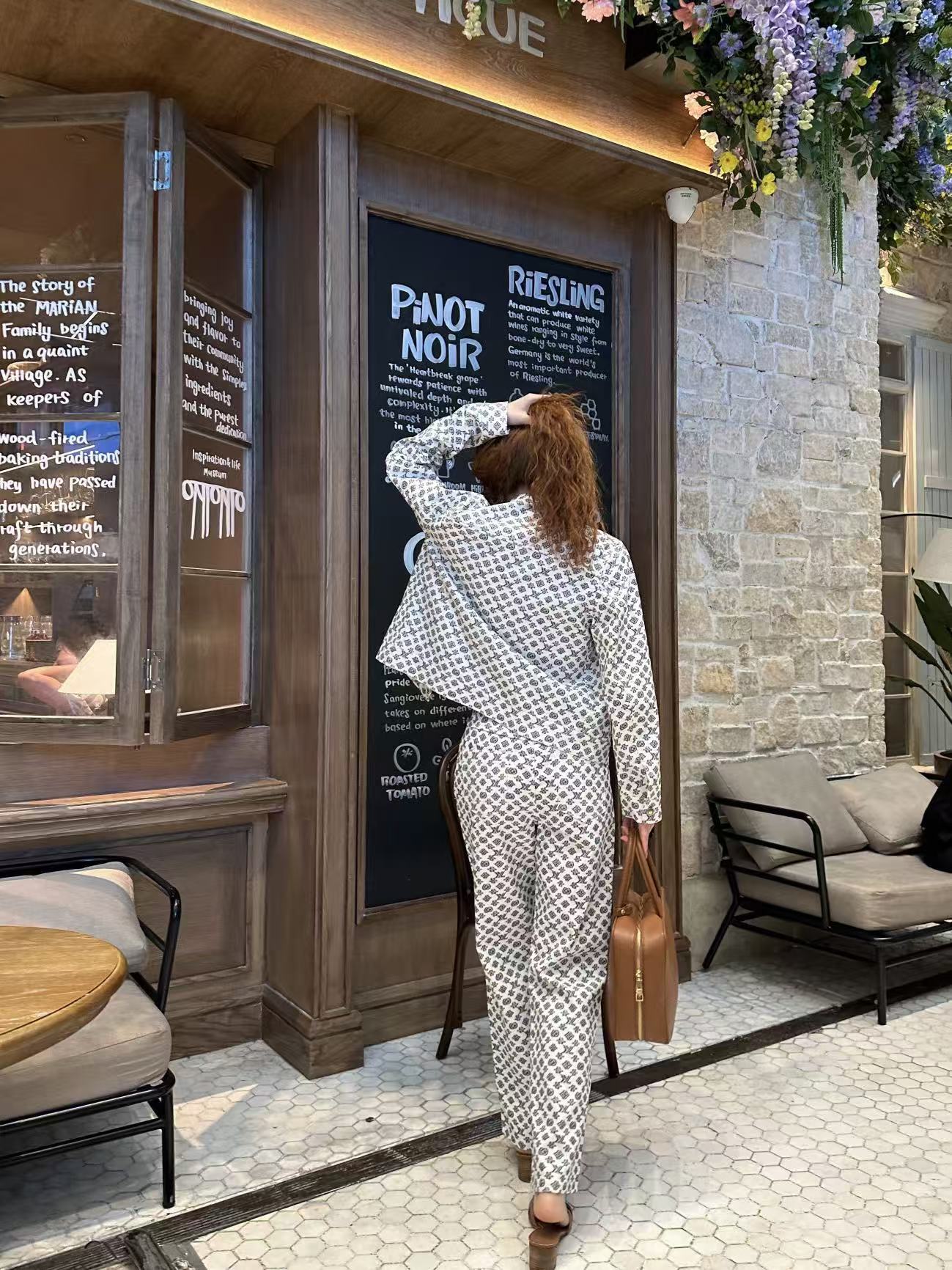 LVデニムジャケットとパンツのツーピースセット【50％割引+送料無料】