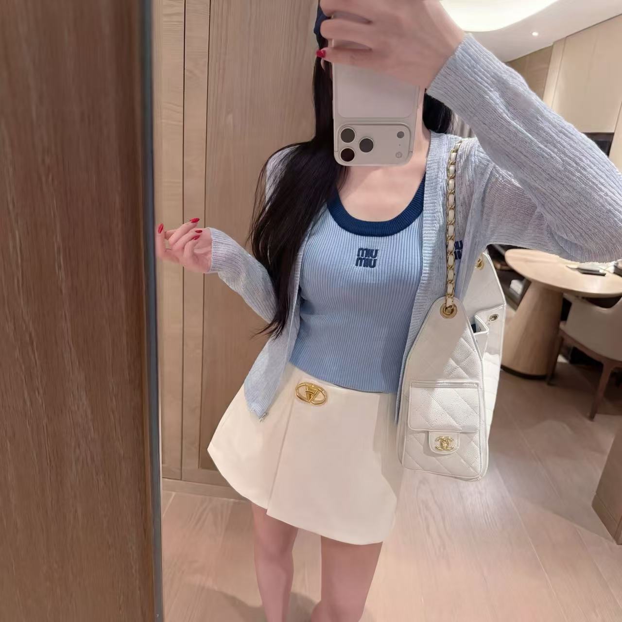 L0WEW 刺繍ベスト + カーディガン ツーピースセット【50％割引+送料無料】