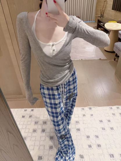 Chr0me Heartsチェック柄カジュアルパンツ【50％割引+送料無料】