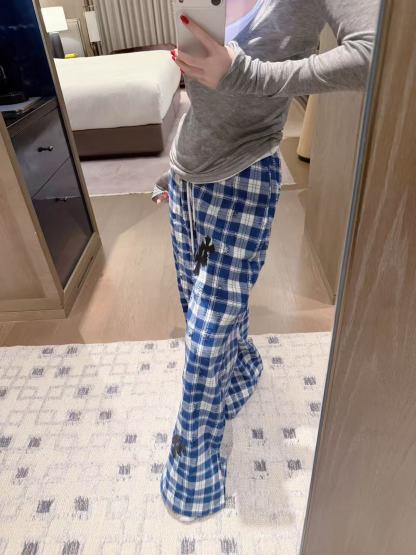 Chr0me Heartsチェック柄カジュアルパンツ【50％割引+送料無料】