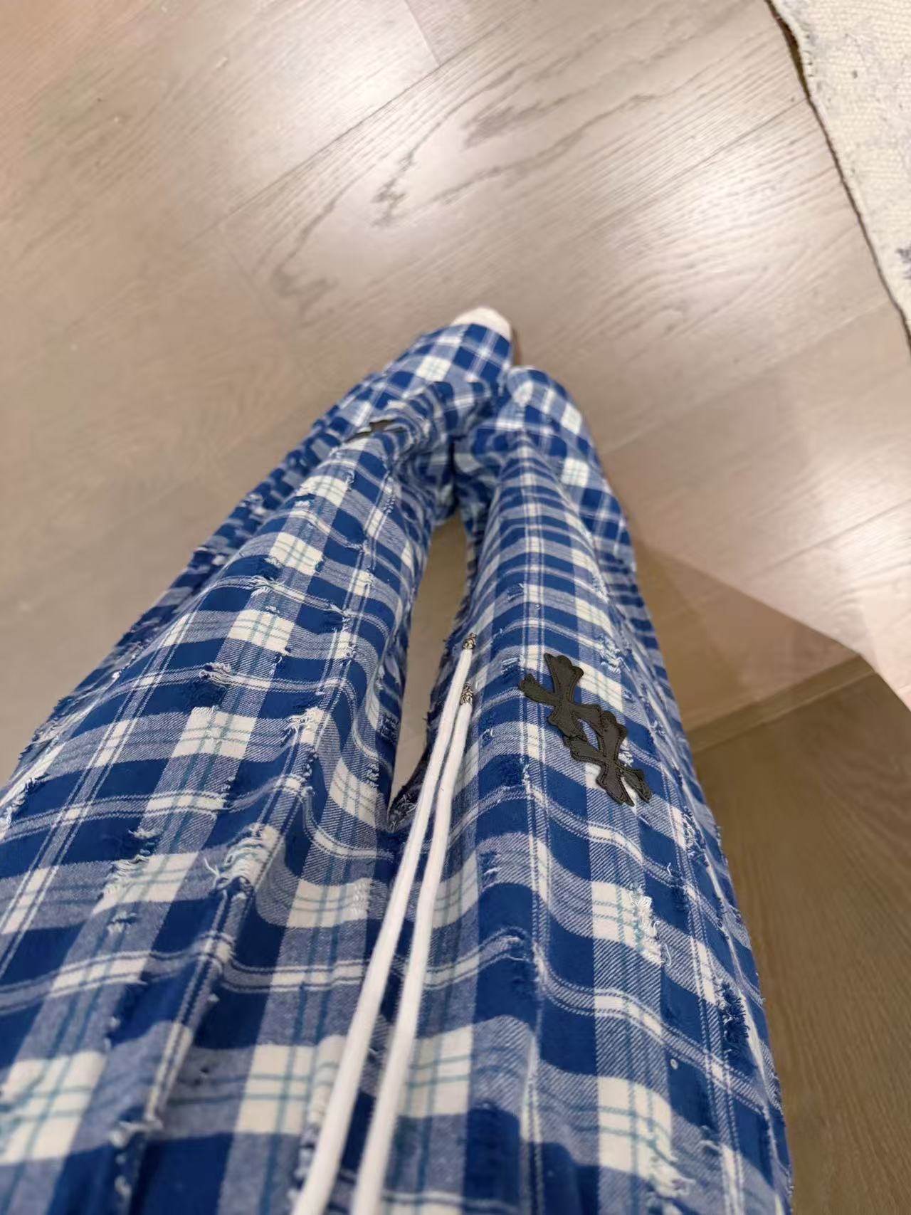 Chr0me Heartsチェック柄カジュアルパンツ【50％割引+送料無料】